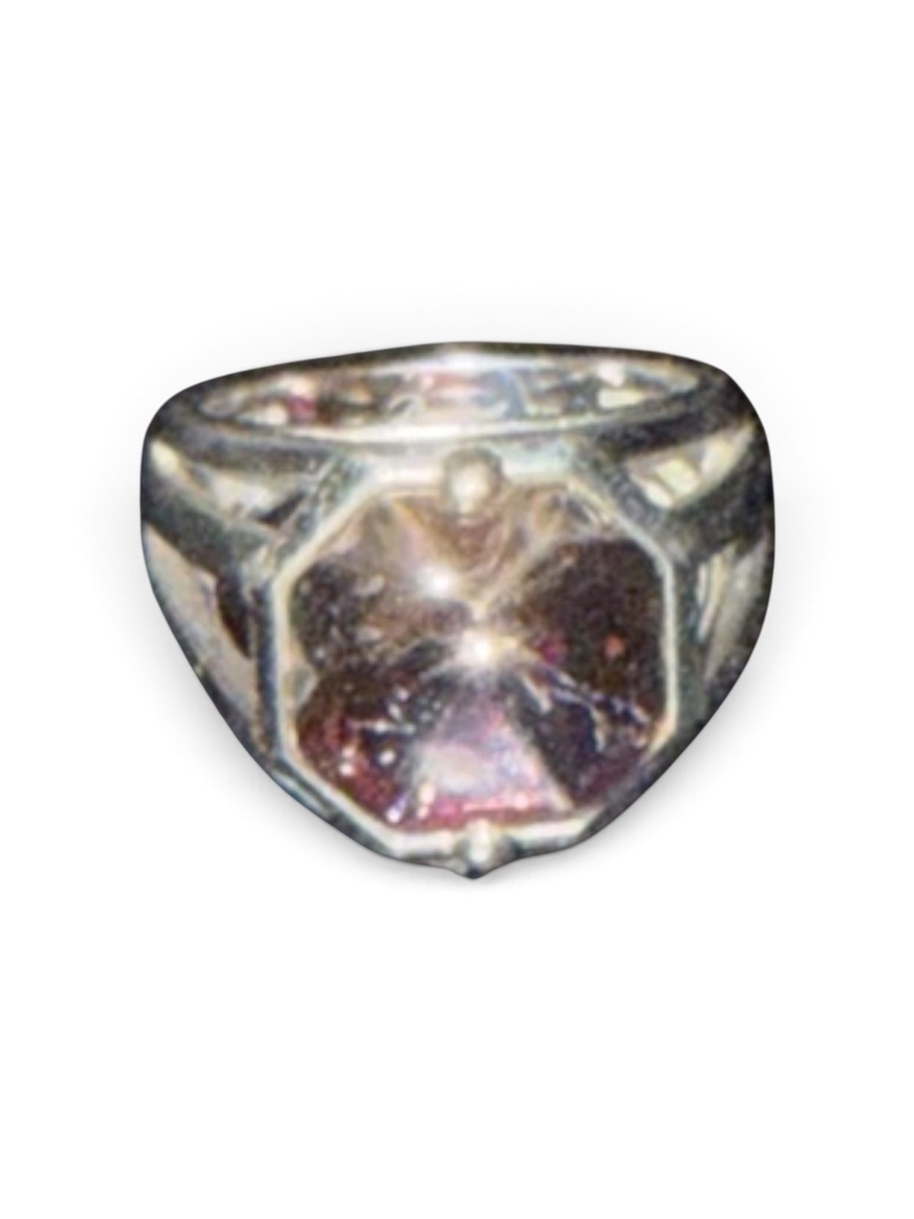 Baccarat silver ring